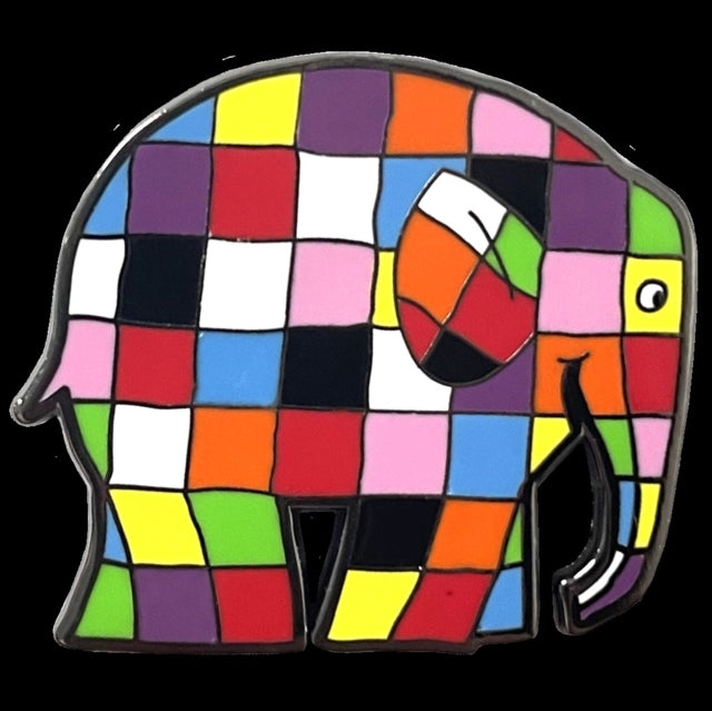 Elmer Walking Right Pin Badge-5060769431151