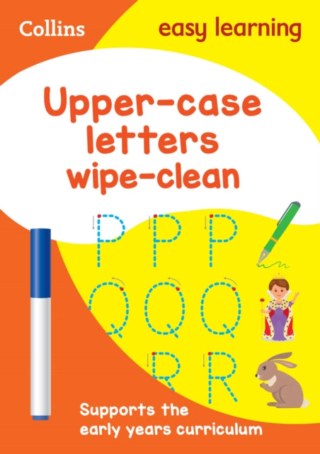 Upper Case Letters Age 3-5 Wipe Clean Activity Book: Ideal for home learning (Collins Easy Learning Preschool) - Collins Easy Learning