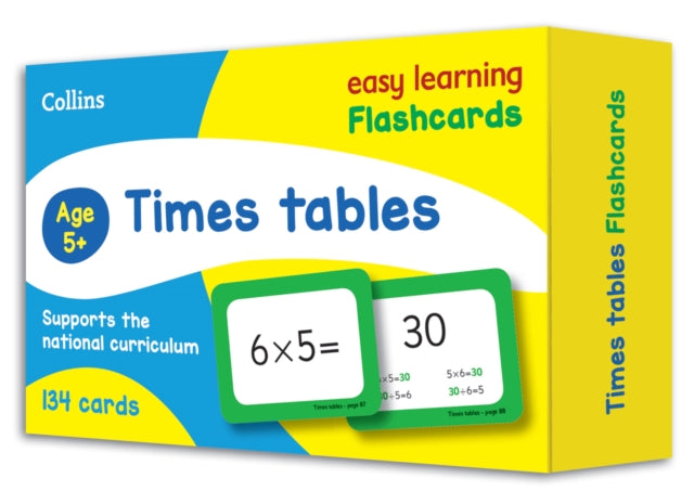 Times Tables Flashcards: Ideal for home learning (Collins Easy Learning KS2) - Collins Easy Learning