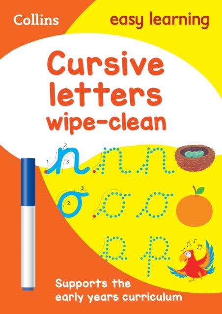 Cursive Letters Age 3-5 Wipe Clean Activity Book: Ideal for home learning (Collins Easy Learning Preschool) - Collins Easy Learning