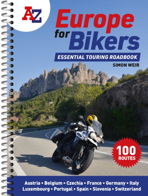 A -Z Europe for Bikers : 100 Scenic Routes Around Europe-9780008547837