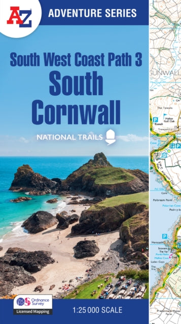 South West Coast Path 3 – South Cornwall : With Ordnance Survey Mapping-9780008707637