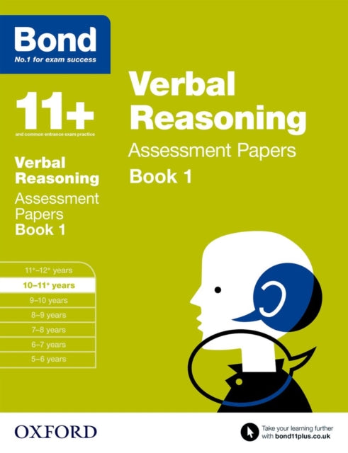 Bond 11+: Verbal Reasoning: Assessment Papers : 10-11+ years Book 1-9780192740359