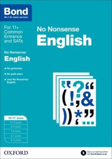 Bond: English: No Nonsense: 10-11+ years - Bond 11+,Frances Orchard,Helen Hadley
