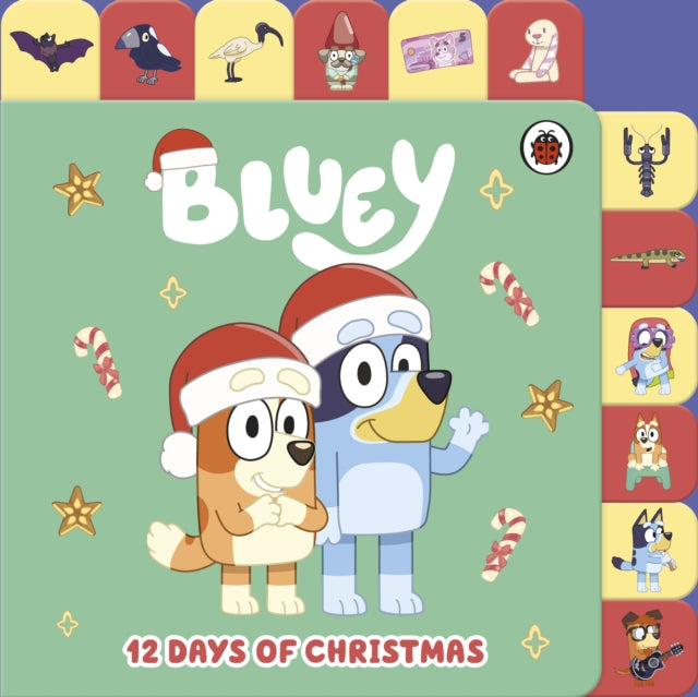Bluey: 12 Days of Christmas Tabbed Board Book-9780241615409