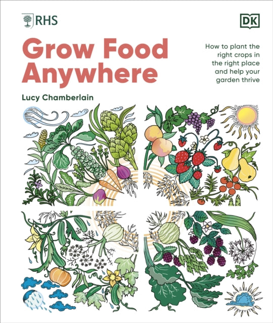 RHS Grow Food Anywhere : How to Plant the Right Crops in the Right Place and Help Your Garden Thrive-9780241656495