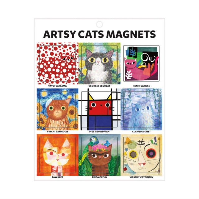 Artsy Cats Magnets-9780735362826