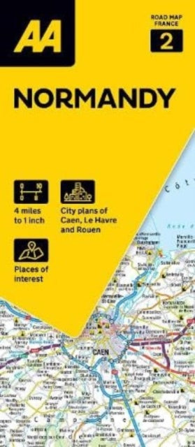 AA Road Map Normandy : 2-9780749583897