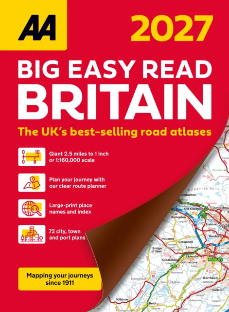 AA Big Easy Read Atlas Britain 2027-9780749584498