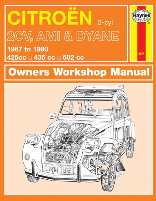 Citroen 2CV, Ami & Dyane (67 - 90) Haynes Repair Manual-9780857336408