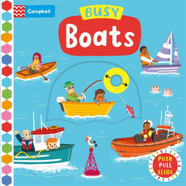 Busy Boats : A Push Pull and Slide Book-9781035043781