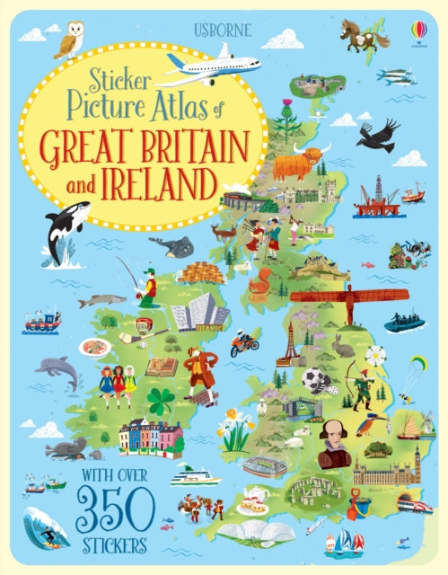 Sticker Picture Atlas of Great Britain and Ireland - Jonathan Melmoth