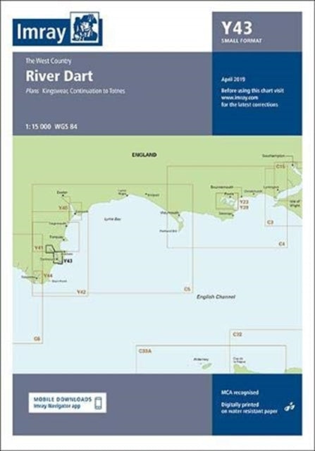 Imray Chart Y43 : River Dart (Small Format) : Y43-9781786791221
