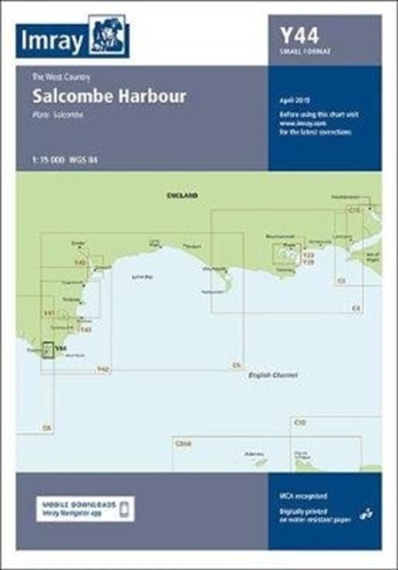 Imray Chart Y44 : Salcombe (Small Format) : Y44-9781786791238