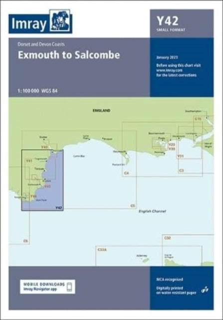 Imray Chart Y42 : Exmouth to Salcombe (Small Format) : 42-9781786794710