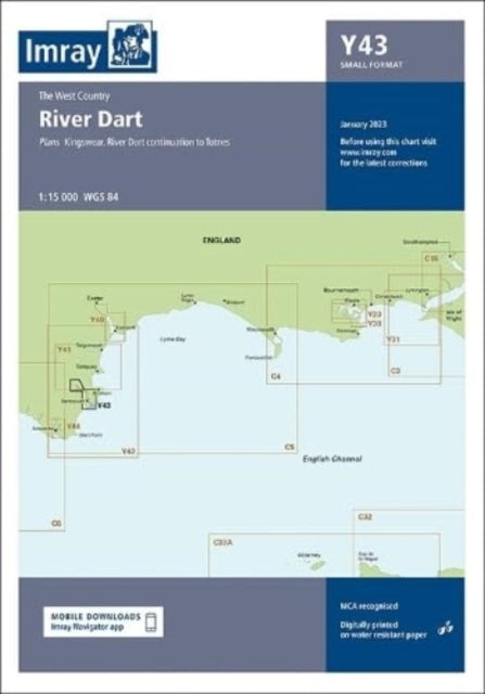 Imray Chart Y43 : River Dart (Small Format) : 43-9781786794727
