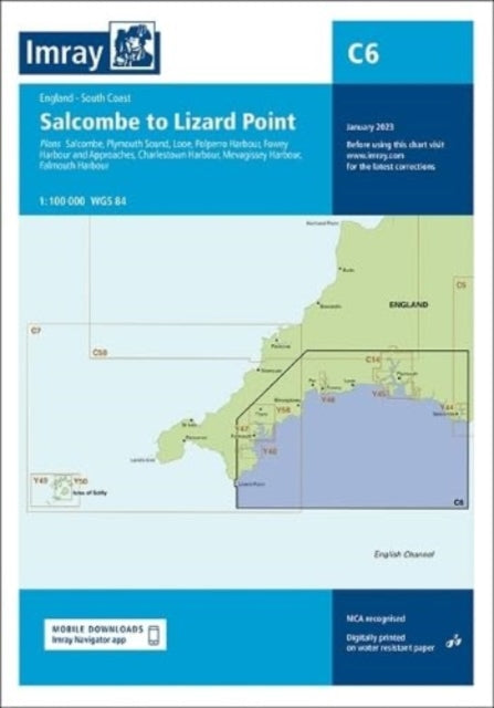 Imray Chart C6 : Salcombe to Lizard Point : 6-9781786794734