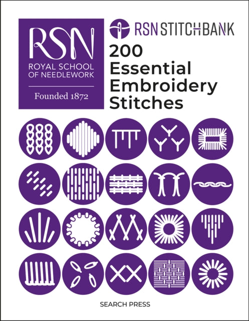 RSN Stitch Bank: 200 Essential Embroidery Stitches-9781800922860