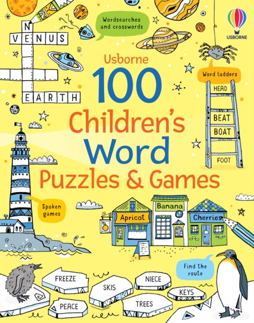 100 Children's Word Puzzles and Games-9781801315821