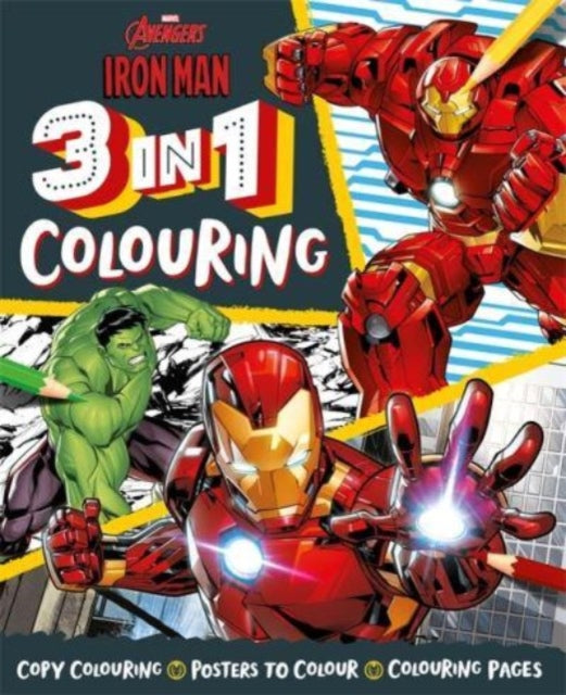 Marvel Avengers Iron Man: 3 in 1 Colouring-9781803686813