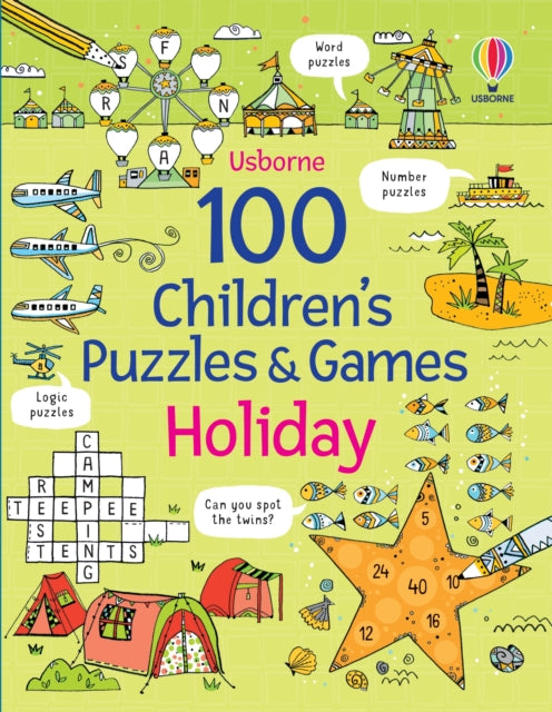 100 Children's Puzzles and Games: Holiday-9781805075882