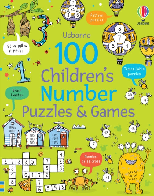 100 Children's Number Puzzles and Games-9781805313069