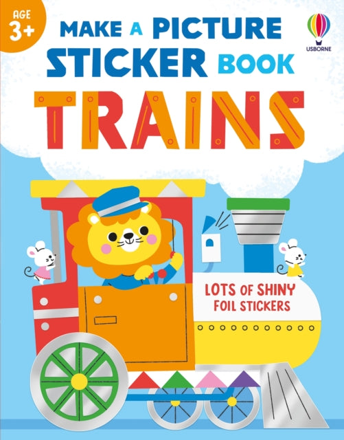 Make a Picture Sticker Book Trains-9781836046028