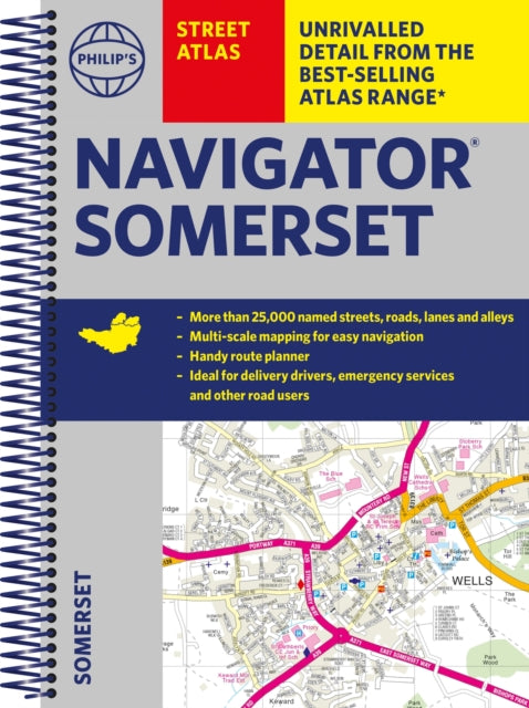 Philip's Street Atlas Navigator Somerset-9781849075886