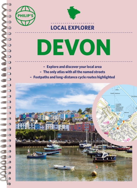 Philip's Local Explorer Street Atlas Devon-9781849076456