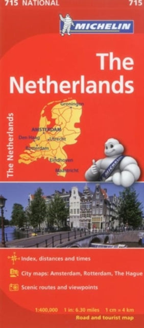 The Netherlands - Michelin National Map 715-9782067170629