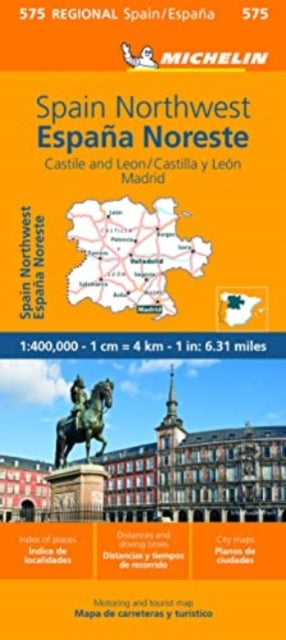 Espana Noroeste : Castilla y Leon, Madrid- Michelin Regional Map 575-9782067259874