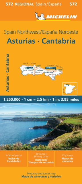 Asturias Cantabria - Michelin Regional Map 572 : Map-9782067263017
