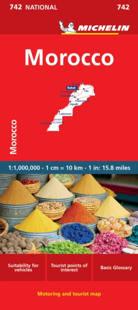 Morocco - Michelin National Map 742 : Map-9782067263987