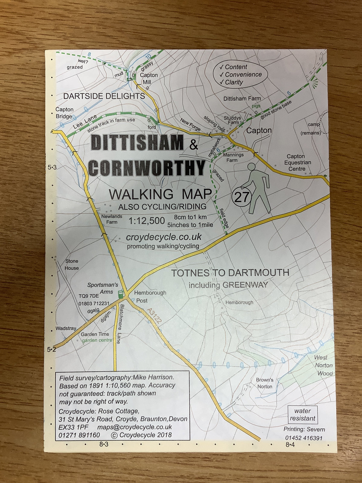 Dittisham and Cornworthy Walking Map