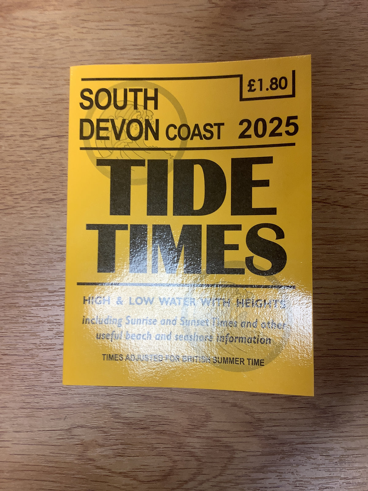 Tide Timetable ~ South Devon Coast 2025