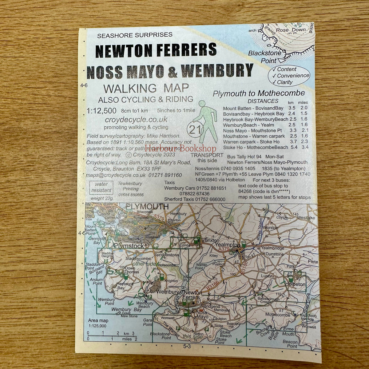 Newton Ferrers, Noss Mayo and Wembury Walking Map